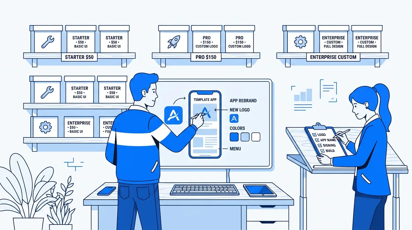App Reskinning Cost: What You Pay to Rebrand a Template