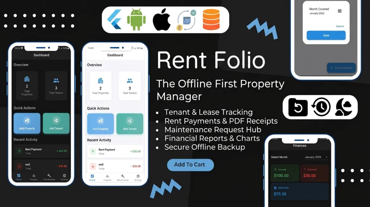 Rent Folio - Offline Property Management & Landlord Toolkit