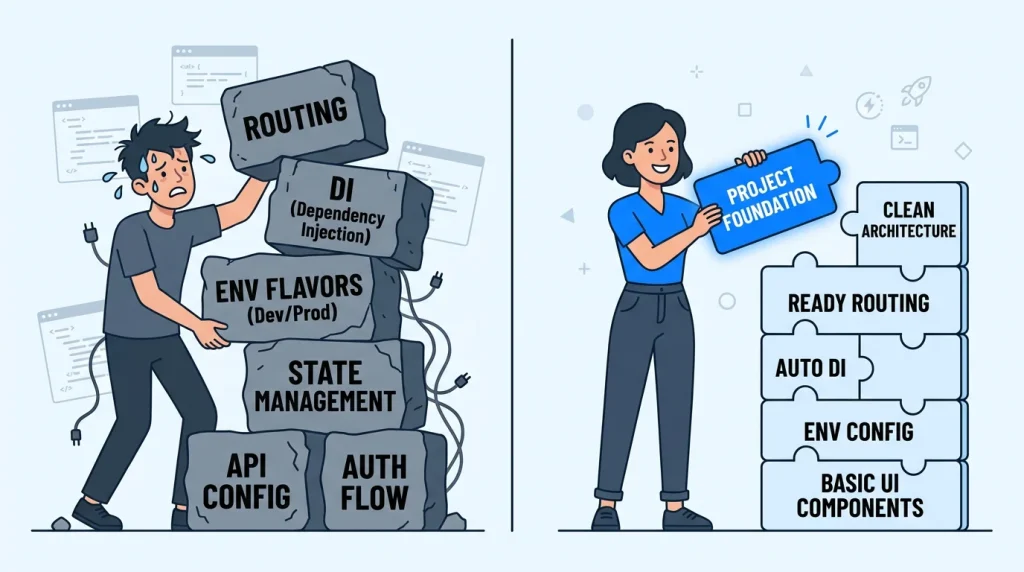 FlutterSeed vs. Manual Setup A Practical Comparison for Faster Development by Stacklyn Labs