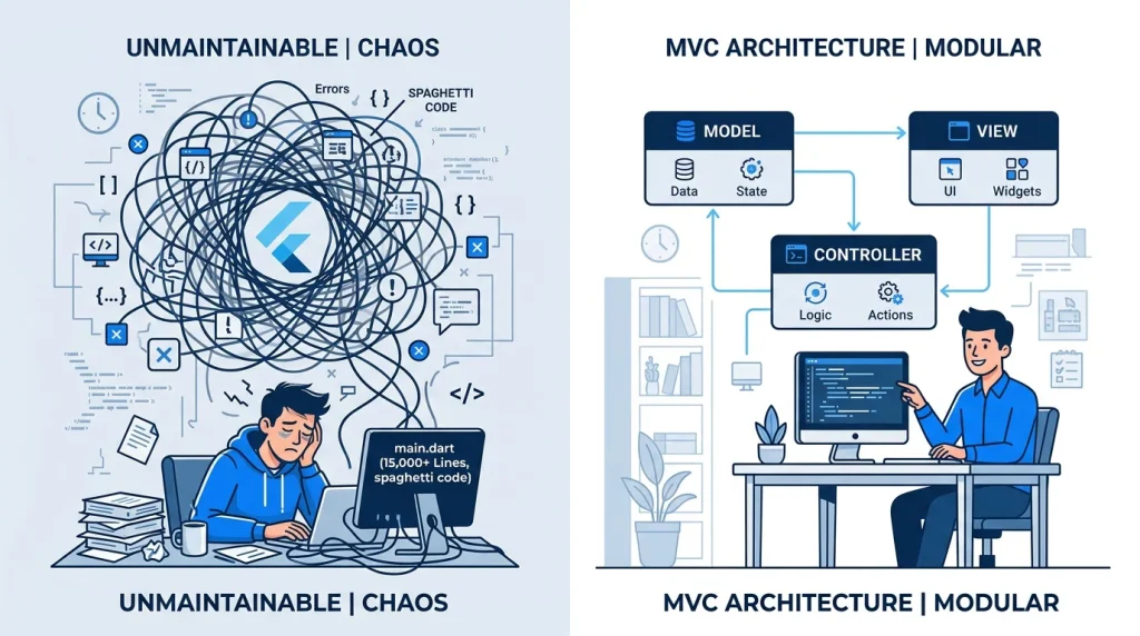Clean Code Architecture in Flutter: Implementing Strict MVC Patterns